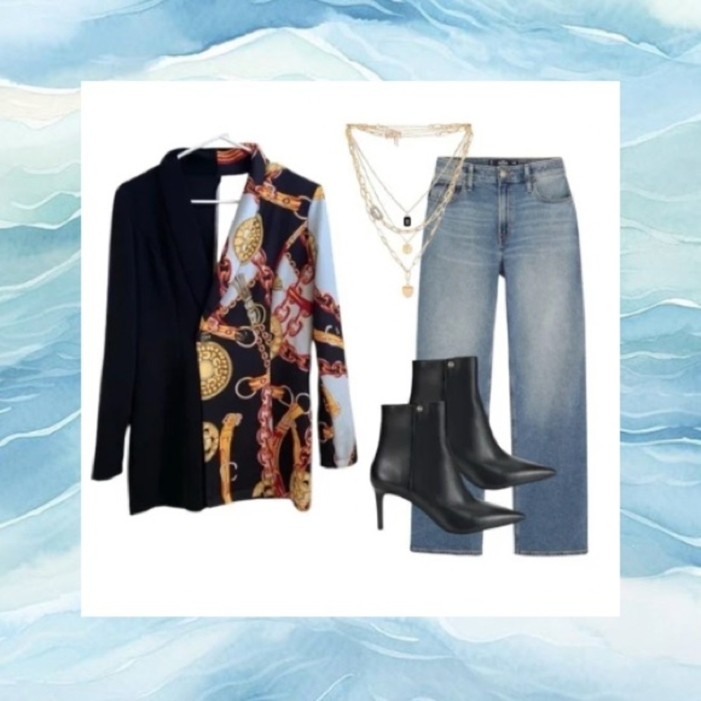 - Chic Cali inspired blazer M pit 18.5”